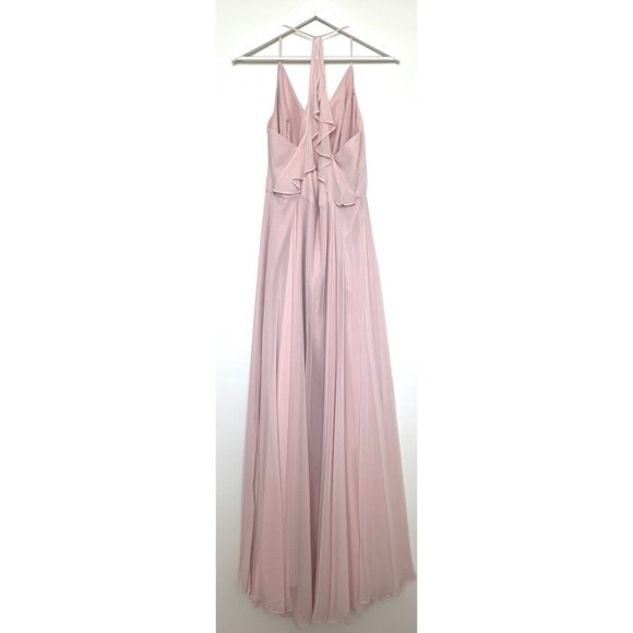 Dessy Collection Blush Bridesmaid Dress - Picture 4 of 10